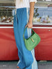 Women's Striped Pants Loose Elastic Waist Drawstring Straight Leg Casual Sweatpants with Pockets y2k Low Rise Baggy Trousers