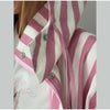 Striped Hooded Long Trench Coat Drawstring Waist Open Front Spring Women Glam Outerwear Warm Casual Lady Windbreaker Jacket