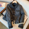 Autumn and Winter Women's Elegant Cotton Clothes with Small Fragrance Design Thickened Warm Parker Coat