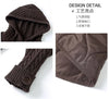 Down Cotton Jacket Comfortable Elegant Loose Women's Winter Parka Hooded Splicing Appear Thin Female Knitting Jacket