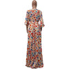 Long Dress Women Dresses A Line Vestidos Y2k Streetwear V Neck Full Sleeve Print Dot Elegant Party Night Work High Waist