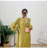 Wine Red Pleated Dress For Women Flower Sleeves Female Evening Party Elegant Clothing Ladies 2DB1827