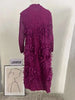 High End Pleated Dress For Women Turtleneck Long Sleeves Tassel Elegant Style Ladies Holiday Clothing Spring 2R7632