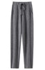 Cashmere Sweatpants Women Autumn Winter High Waisted Drawstring Pants Casual Knitted Harem Pants
