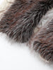Chic Faux Fur Collar Patchwork Woolen Coat Women Casual Lapel Full Sleeve Zipper Loose Warm Coats Lady Commute Office Outerwears