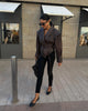 Women Leather Bomber Jackets Coats With Belt Notched Shoulder Pads Motorcycle Street Chic Short Outwear Solid Lace Up