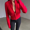 Casual Solid Knit Top Pants Set Women Stand Collar Full Sleeve Sweater Wide Leg Trousers Sets Autumn Lady Suit