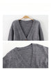 V Neck Cropped Cardigan Women Long Sleeve Twist Knitted Sweater Coats Autumn Winter Keep Warm Korean Cardigan