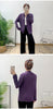 Blue Pleated Coat For Women Turn-down Collar Long Sleeve Lightweight Cardigan Jackets Chic Female Clothes 2DB3445