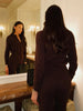 Women's Autumn Winter Knit Cardigan Pants Set Slim Fit Long Sleeve Long Trousers Simple Solid Color Sweater Suit