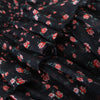 Autumn Women Vintage Floral Print Chiffon Dress Sexy Semi-Sheer Long Sleeve Layered Ruffle Ladies Short Dress
