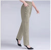 5XL Long Pants Women High Waist Stretch Cotton Straight Trousers Women Loose Solid Work Office Ladies Pants