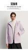 Jacket Women Winter Reversible Sweatshirt Faux Lamb Wool Fleece Solid Color Top Women's Clothing