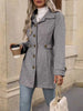 Autumn/Winter Women's Casual Coat Flattering Loose-Fit Notched Lapel Single-Row Multi-Button Mid-Length Wool Blazer
