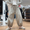 Cute Ruffled Hem Bloomers Pants Woman Japanese Lazy Style Loose Breathable Wide Leg Pants Autumn Y2K Women's Bottoms