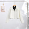 Urban Solid Pu Leather Women Jacket Street Stand Collar Long Sleeve Female Outwear Autumn Winter Lady Streetwear