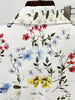 High Street Designer Runway Suit Set Women's Brilliant Digital Printed Jacket Flare Pants Suit 2pcs