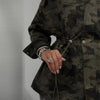 Camouflage Stand Collar Jackets Women's Casual Zipper Drawstring Waist-cinching Pockets Coat Autumn Ladies Outwear