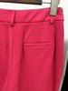 High Street S/S Runway Designer Suit Set Women's Slim Fitting Single Button Belted Blazer Flare Pants Set 2pcs