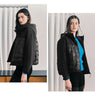 Women Down Jacket Waterproof Windproof Stain Resistant Lightweight Build 90 Percent Down Fill Panelled Design Winter