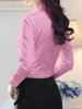 Spring Autumn black white shirt women's Korean version slim fit long sleeved workwear shirt professional dress formal top
