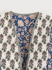 Vintage Women's Print Patchwork Cotton Jacket Quilted Long Sleeve Loose Short Warm Coat Autumn Winter Female Outwear