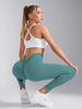V-Back High Waisted Yoga Leggings Seamless Knit Tights for Women Quick Dry Butt Lifting Slim High Elastic Leggings