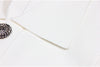 Sml Elastic Knitted Solid Color Flip Collar Button Back Zipper Large hem Pleated Casual Women's Dress