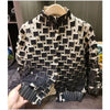 Pleated Jacket Plisse Womens Fall 3D Pleated Color-Block Print Coating Casual Loose Fitting Commuter Long Sleeve