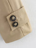 Two-color Retro Short Trench Coat Classic Women's Short Trench Coat With Epaulettes is Suitable For Elegant Wais