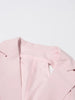 Patchwork Button Slim Blazer For Women Notched Collar Long Sleeve Spliced Pockets Hollow Out Designer Coat Female