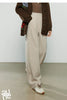 Women's Casual Pants Winter Cashmere-like Fleece-lined Tapered Thick Warm Trousers