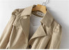 Spring Autumn Solid Trench Coat Women Single-Breasted Khaki Black Pink Beige Windbreaker Outerwear Casual Tops JH33