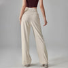 Elastic High Waist Wide Leg Yoga Pants Women Sexy Hip Lifting Gym Pilates Workout Pant Solid Color Slim Straight Sport Trousers