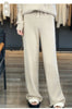 Women's Cashmere Pants 100% Merino Wool Broadfoot Pants Women's Knit Loose Knit Pants Fall/Winter Women's Thick Pants