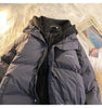 Korean Winter Leisure Cotton Clothes Women Parker coat Y2K Multi-functional Fake Two Pocket Zipper Down Jacket Thick Coat