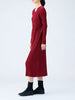 Pleats Please Long Sleeve Round Neck Women Dress Causal Elegant Ladies Clothes
