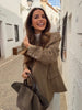 Chic Plaid Women's Blazer Jacket Stand Collar Full Sleeve Single Button Female Coats Spring Casual Commute Lady Outwear