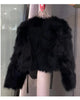 autumn and winter fur coat women's short style imitation fox fur Korean version versatile lace up thick top