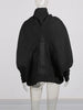 Chic Splicing Personalized Zippers Jacket For Women Lapel Collar Long Sleeve Loose Coat Female Autumn