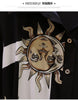 Vintage Print A-Line With Belt Loose Polo Neck Women's Dress Elegant Single-Breasted Knee Length Dresses For Women Spring
