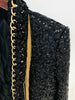 High Street Designer Women's Tassel Chains Sequined Jacket