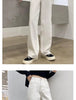 Autumn Spring Jeans Women Denim Pants Vintage Straight Trousers Female White Black Solid Loose Casual Wide Leg Pants