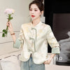 Women's Leisure Jacket Spring Autumn Retro Printing Be All-match Lady Outerwear Chinese Style Ladies Short Coat