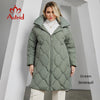 Women's Winter Jacket Plus Size Women Parka Warm Thick Bio Down Jackets Windproof Long Hooded Quilted Coat Female