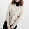 Thin light Down Cotton Jacket Female Short Coat Autumn Parkas Women's Winter Stand Collar Warm Cotton Jacket