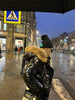 Faux Fur Hooded Cotton Puffer Jacket Women Winter Quilted Zipper Pocket Coat Y2K Retro Padded Parkas High Street Outerwear