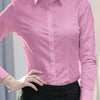 Spring Autumn black white shirt women's Korean version slim fit long sleeved workwear shirt professional dress formal top