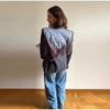 Western Fringe Blazer For Women Lapel Print Back Patchwork Loose Mid‑Length Coat Autumn Casual Street Cowgirl Lady Outerwear