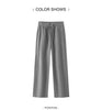 Women Pants Fleece Lined Panelled Design Loose Fit Barrel Leg Elastic Waist Minimal Style Everyday Style Winter